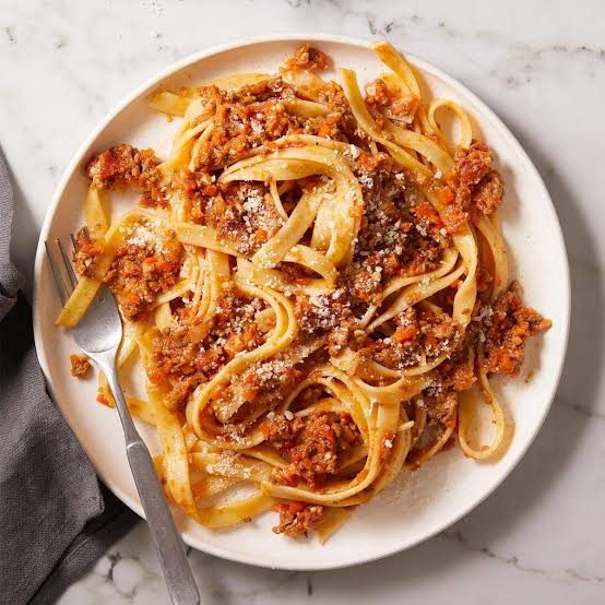 Tagliatelle With Bolognese sauce