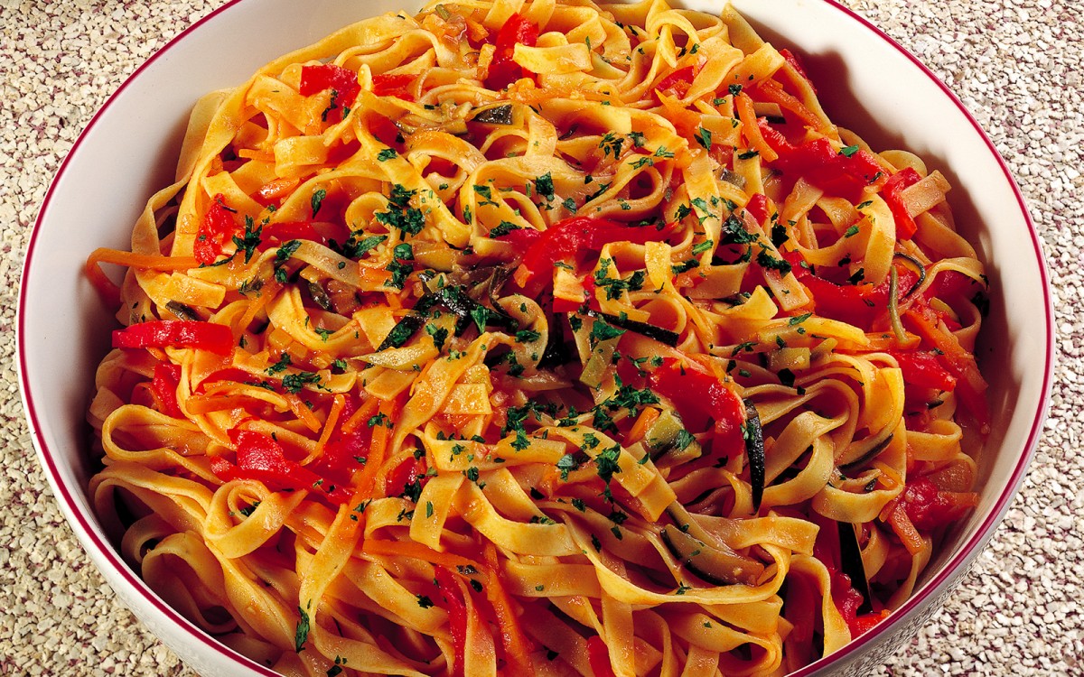 Tagliatelle With vege sauce